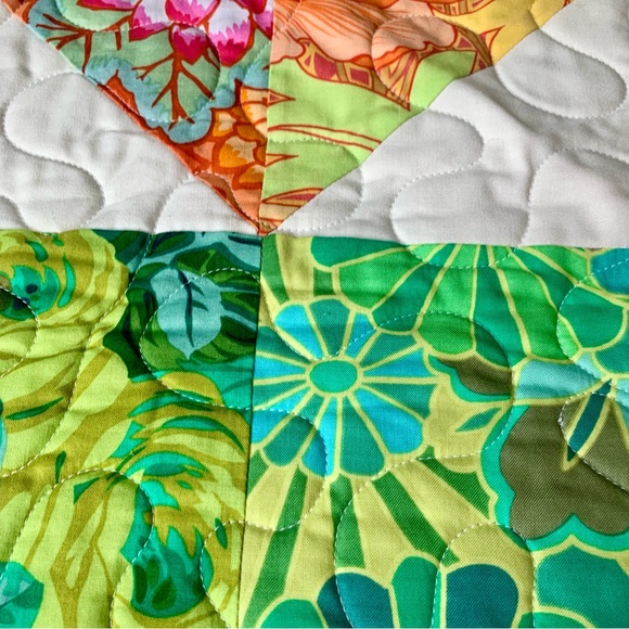 Handmade Kaffe Fassett Print Quilt - Picture 2 of 4